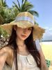 2025 NEW Fisherman's Womens Straw hat bucket hat UV Protection Sun Visor beach hat Women with Bow embroidery Summer hat Cap