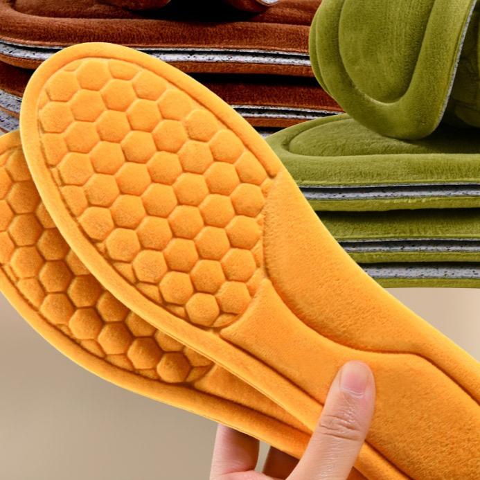 Winterwarme Einlegesohlen mit Fleece und verdickten kältefesten Einlegesohlen