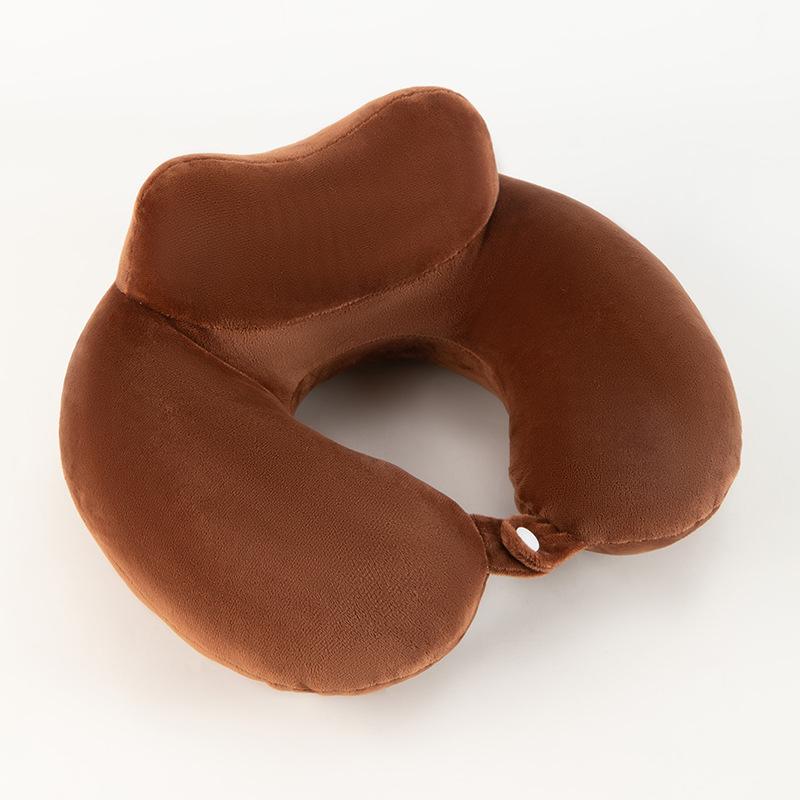 U-Shaped Neck Support Pillow with Custom Logo for Travel, Car, Airplane, & Office Naps