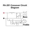 PA-281 Crossover 1000W Frequency Divider 2-way for 15Inch Speaker Treble/Bass Frequency Divider 2-Unit Splitter Board