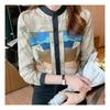 Navava Nb2373 Knots Print Round Neck Long Sleeve Shirt