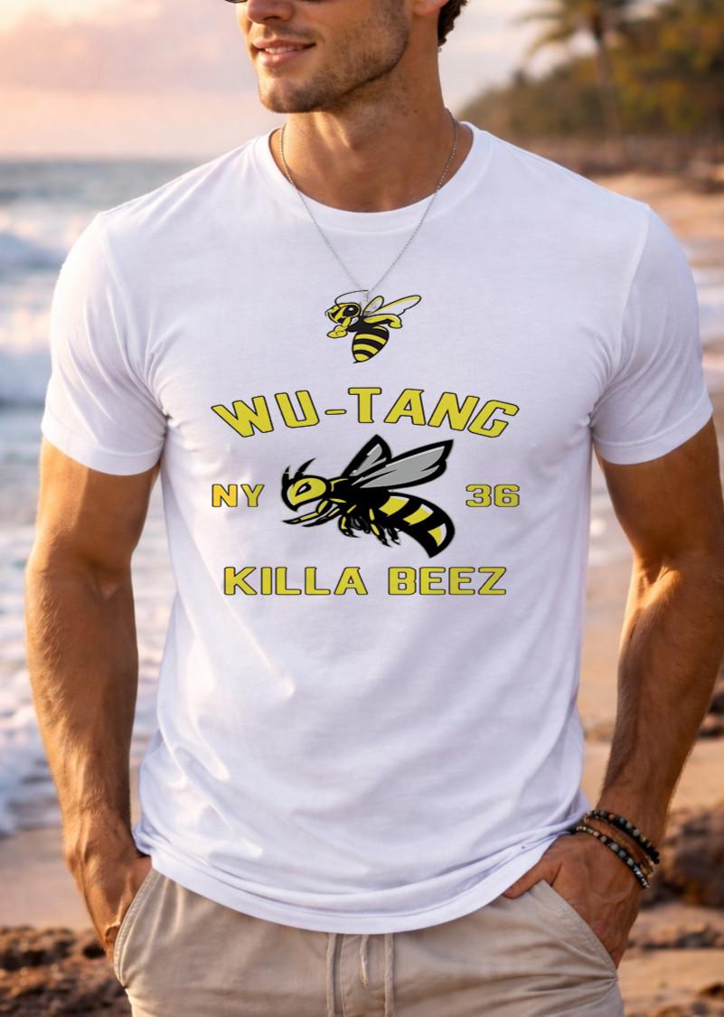 Custom Graphic T-Shirt wu tang killa bee style Tee Unisex Any Size XXXXL