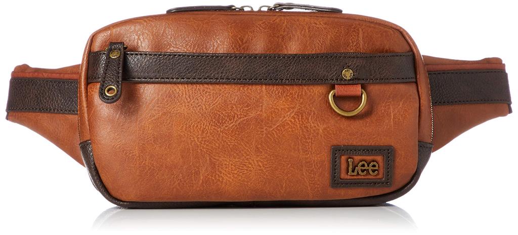 Waist Antique Synthetic Body Camel [Lee] Bag, Leather-like Leather, Bag, One-shoulder Bag,