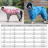 Pet Dog Waterproof Jacket Hooded Dogs Cats Raincoat Dog  Hoodies Pet Coat Medium Large Dog Golden Retriever Samoye Poncho