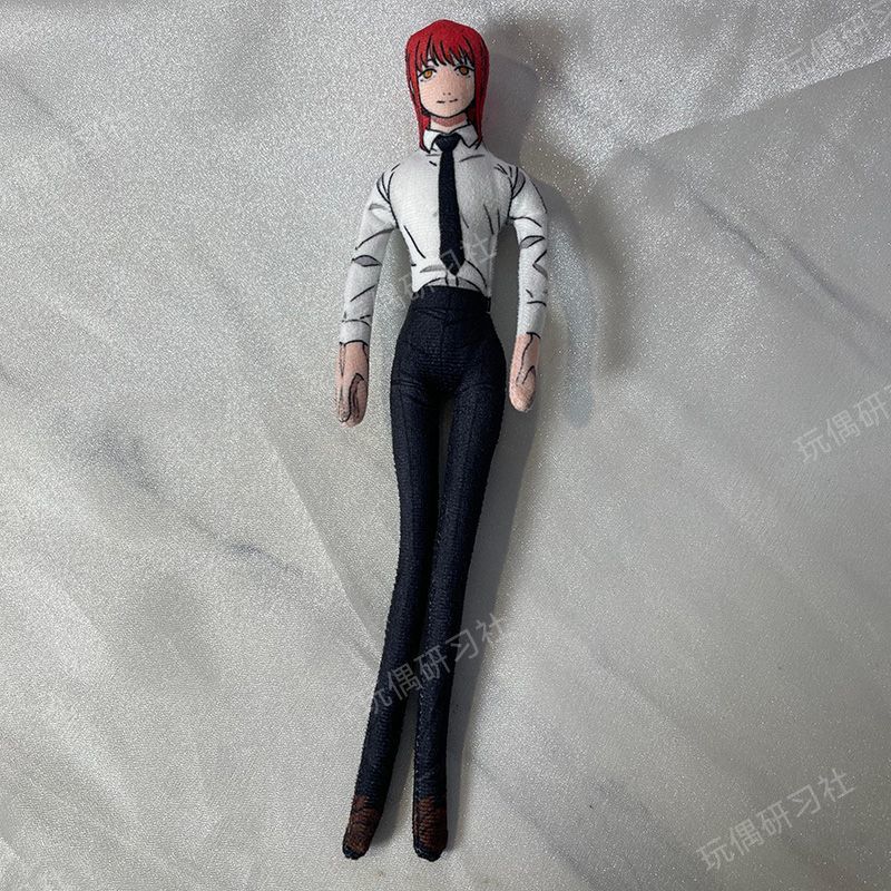 Chainsaw Man Denji Power Makima Cosplay Pluche Pop Dubbelzijdig Omkeerbaar Gezicht Abstract Figuur Buigbaar Draadskelet Cadeau 90.16