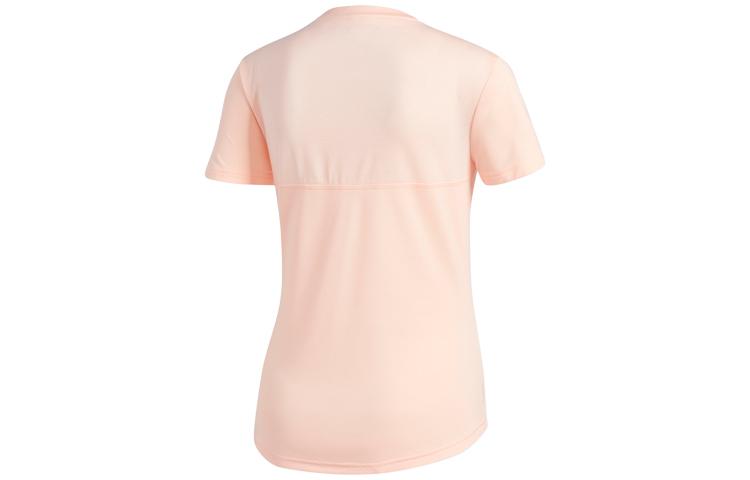 adidas T Shirts Women's Light Pink Crew Neck Moderate DX1975