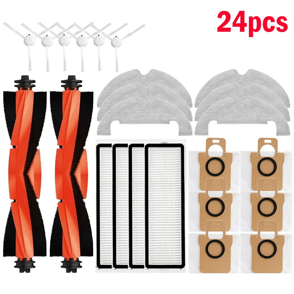Pour Xiaomi Robot Aspirateur X10 Pièces de Rechange Brosse Principale Latérale Filtre Hepa Chiffon de Lavage Sac à poussière Accessoires