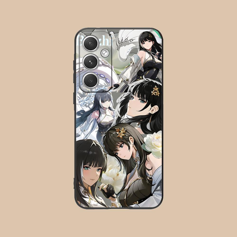 Wuthering Waves Baizhi Phone Case for Samsung Galaxy S26 S25 S24 S23 S22 S21 S20 Note20 Plus FE Ultra Soft TPU Shockproof Cover