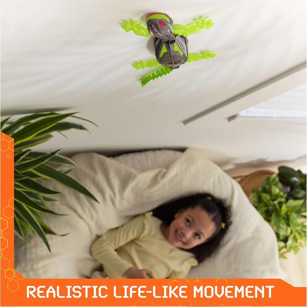 Rechargeable Wall Climbing Rc Lizard Toy Remote Control With Led Eyes Climber Gecko Robot Toy Realistic