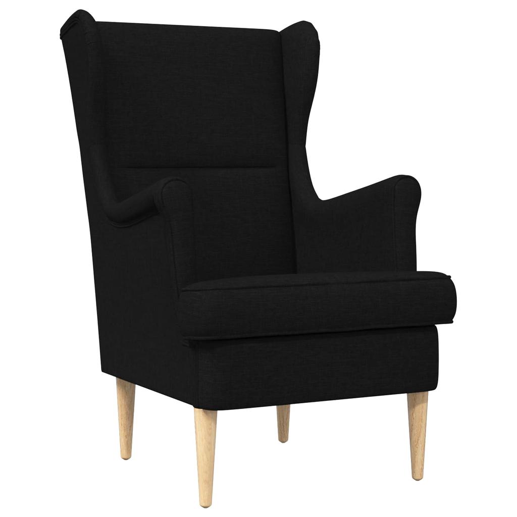 Armchair Black Fabric