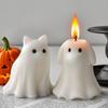 Ghost Cat And Dog Candle Silicone Mold Ornament Handmade DIY Halloween Ghost Candle Silicone Mold Desktop Ornament Decoration