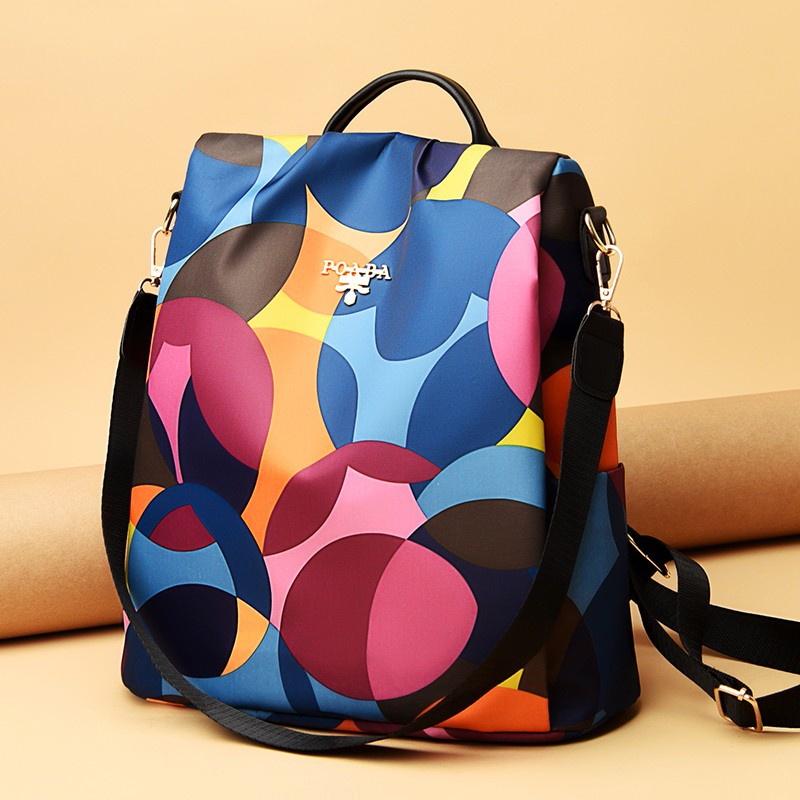 IELGY Women Fashion Shoulder Backpack Versatile Oxford Cloth Korean Style Anti-theft Backpack for Women