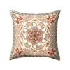 Retro Mexico Style Symmetrical Colorful Flower Waist Cushion Pillow Case Decor