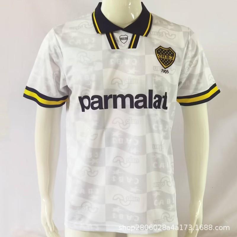 Retro Boca Juniors Classic Soccer Jersey Adult Short Sleeve Football Shirt Men Wear
