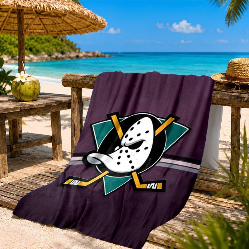 Anaheim Ducks Eishockey Team Strandtuch, Schnelltrocknend, Pflegeleicht, Geeignet für Fitness und Strandurlaub, Sport-Essential