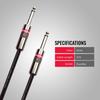 MONSTER CABLE (Monster Cable) Instrument Cable, Guitar Cable, 12ft Length, Straight X Straight Plug, M CLAS2-I-12 600494