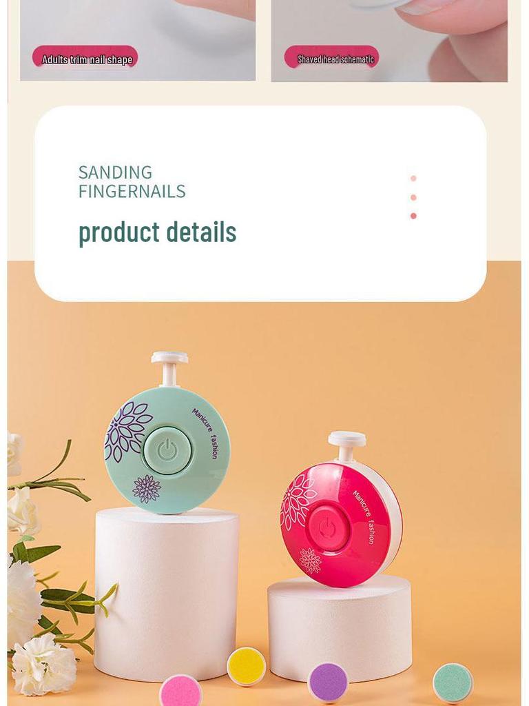 Children's and Elderly Electric Nail Trimmer and Polisher