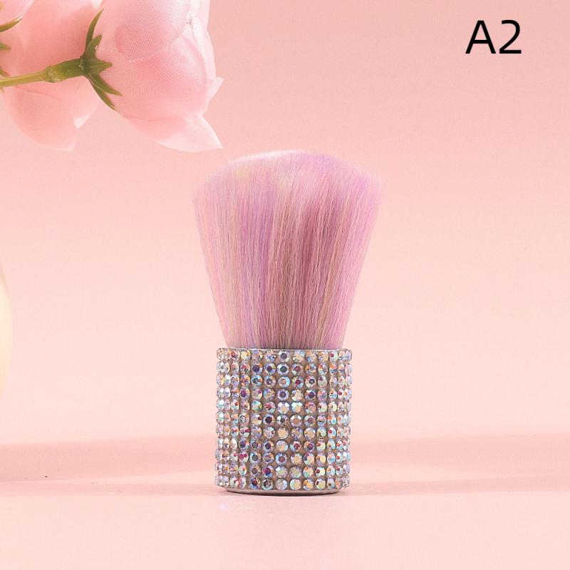 

Кисть для удаления пыли с ногтей Цвет Блестящая ручка Кисть для чистки нейл-арта Кисть для румян Инструмент для маникюра Расходные материалы