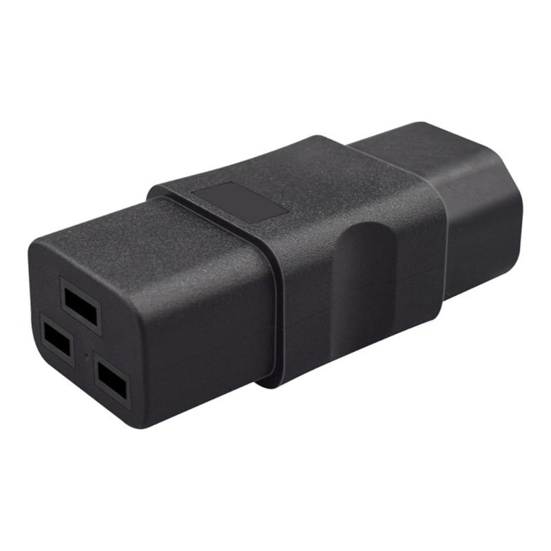 

Power Adapter Converter IEC C14 To C19 Adapter, 10A Male To 16A Female PVC Electrical Connector For Electronics 1