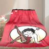 1pc Betty Boop Blanket, Cozy Valentine's Day Blanket, Multi-functional Nap Blanket Available Throughout the Four Seasons