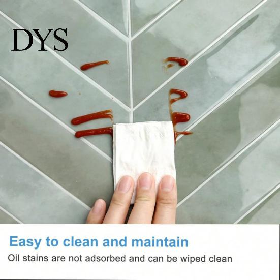 Waterproof Surface Protection Film Peel and Stick Backsplash Tile, PVC Self Adhesive Wall Stickers Removable Bathroom Floor Tiles for Kitchen