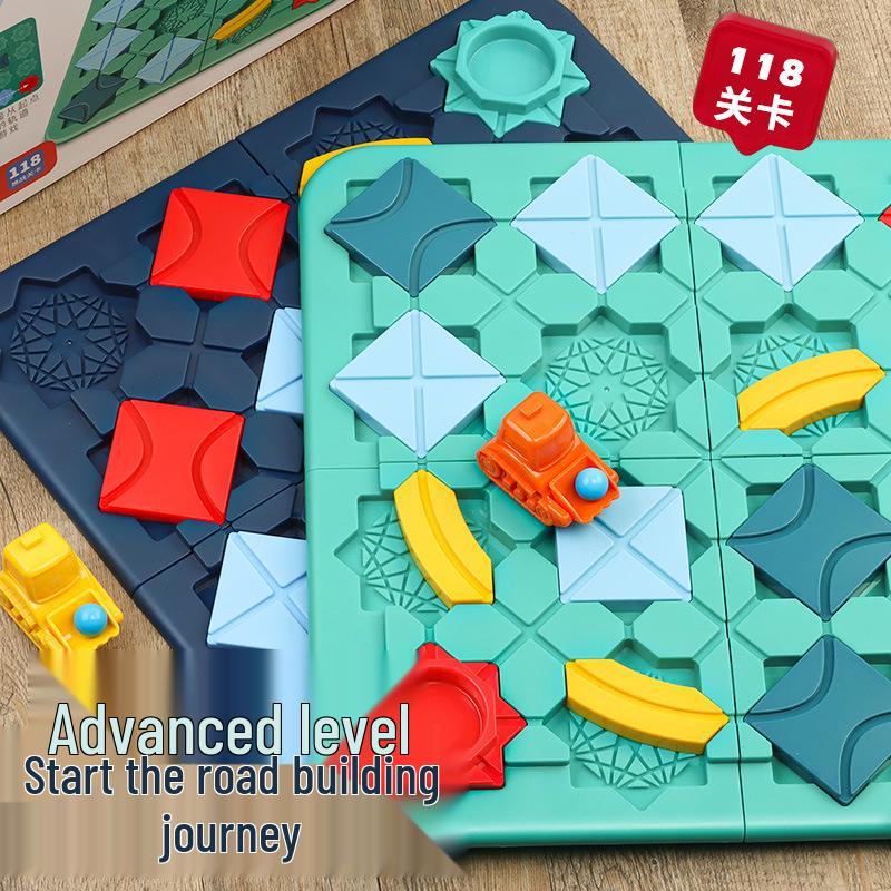 Children's Educational Maze Car Table Game: Road-Building Puzzle for Boys and Girls