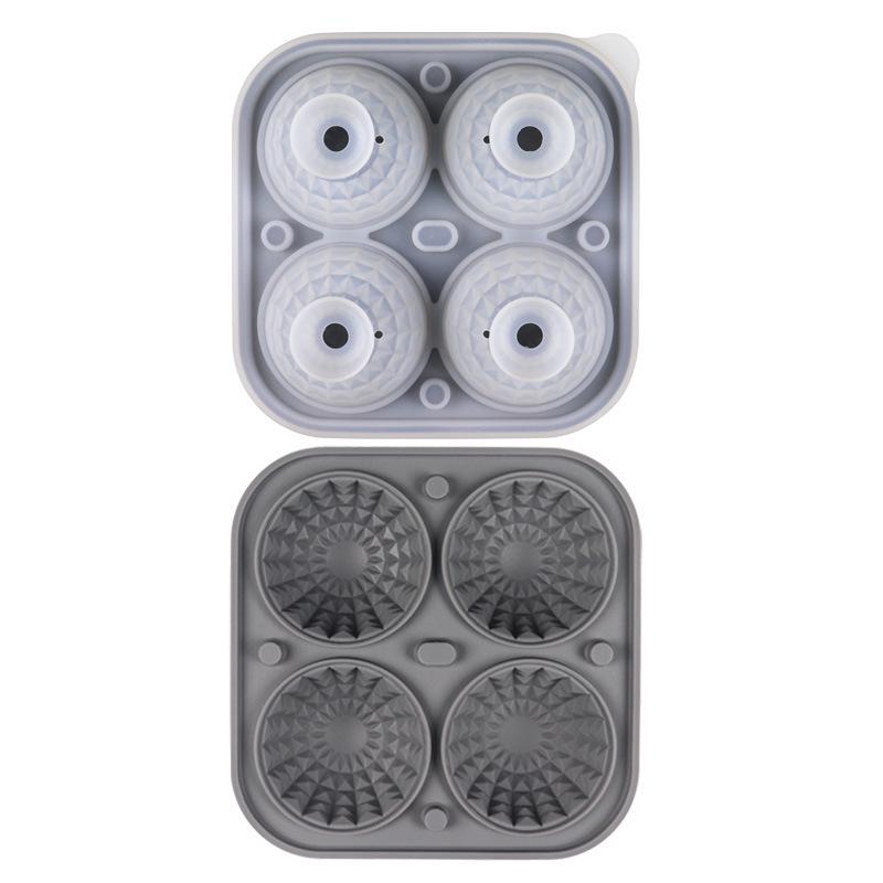 Cross Rhombus Silicone Ice Cube Tray for Whiskey, Beer, and Cold Drinks - Household Square Mold