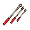 Extendable Ratchet 1/4"3/8" & 1/2" Drive 72 Tooth Flex-Head Quick Release Locking Ratchets Automatic Hand Tool