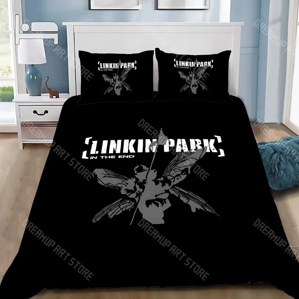 Duvet Cover Pillowcase Bedding Set Famous Rock Band Linkin P-Park Adult Boy Girl Bedroom Decoration Children Gift Single Do