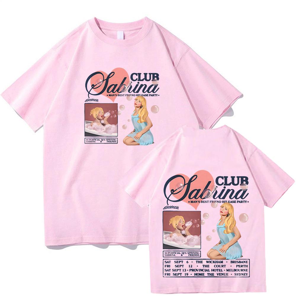 Sabrina Carpenter Manchild Okładka Nowego Albumu Plakat Graficzny Nadruk Koszulka Męska Damska Luźna Codzienna Bawełniana Z Okrągłym Dekoltem Top Oversize Tee