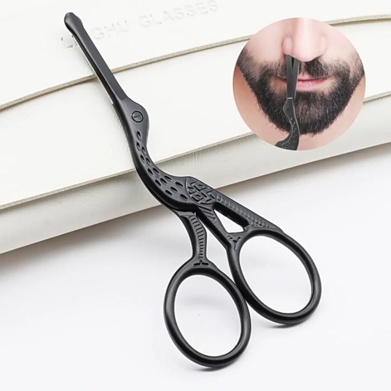 Facial Hair Grooming Scissors for Men Women, Eyebrow, Nose Hair, Mustache, Beard, Eyelashes, Ear Trimming