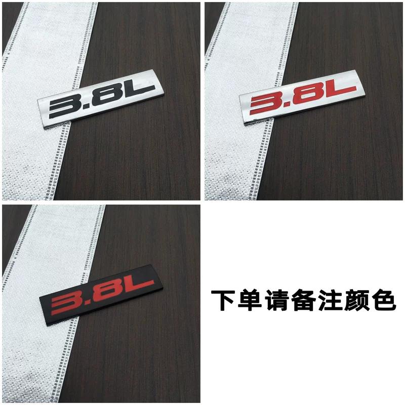 Car three-dimensional displacement car logo 1.8L2.0L2.4L3.6L5.7L6.4L4.0L displacement tail label metal car logo