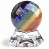 40mm Natural Crystal Ball Sphere Stand Gemstone Quartz Globe Pedestal Healing Fengshui Home Decor