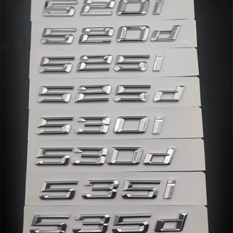 3D ABS For BMW E39 F10 E60 F11 530d 520d 520i 535d 535i 540i 525d 530i Emblem Letters Sticker Car Trunk Badge Accessories SK0