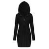 Women's Fashion Sexy Hooded Sweater Dress Color Slim Fit Hip Dress