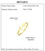 Cazador Crescent Moon Full Moon Rings for Women Stainless Steel Open Finger Rings 2026 Trend Jewelry Birthday Gift Wholesale
