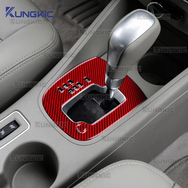 Real Soft Carbon Fiber For Renault Fluence 2009 2010 2011 2012 2013 2014 LHD Automatic Car Gear Shift Panel Trim Panel Sticker