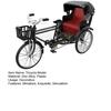 Dreirad Modell Nostalgischer Retro Stil Ausziehbarer Baldachin Bewegliche Kette Simulationsfahrrad Ornament 0,0486111111111111 Miniaturlegierung