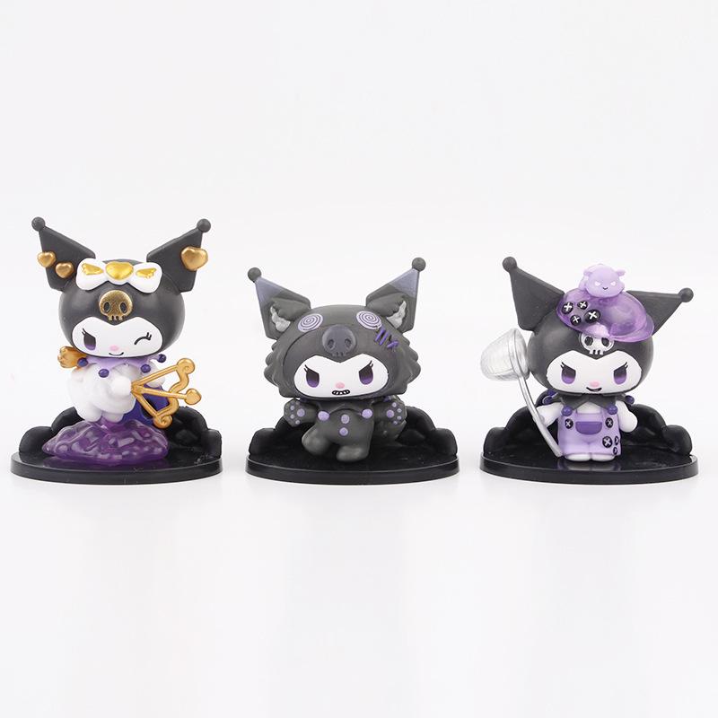 Kuromi Witch Prophet Anime Werewolf Doll Model - Desktop Micro-Landscape Ornament Gashapon