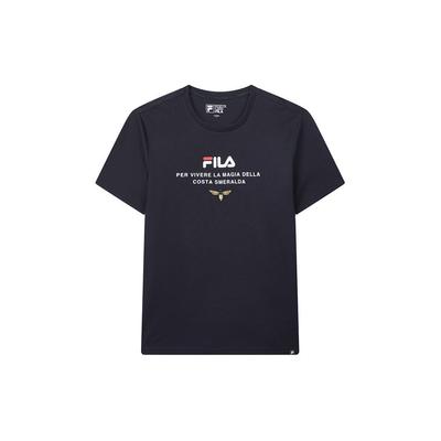 Bee Print Sports Tee Men Tops Heritage-Blue F11M028122FNV