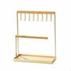 Metal Jewelry Display Rack Decorative Stand MultiFunctional Necklace and Earring Holder for