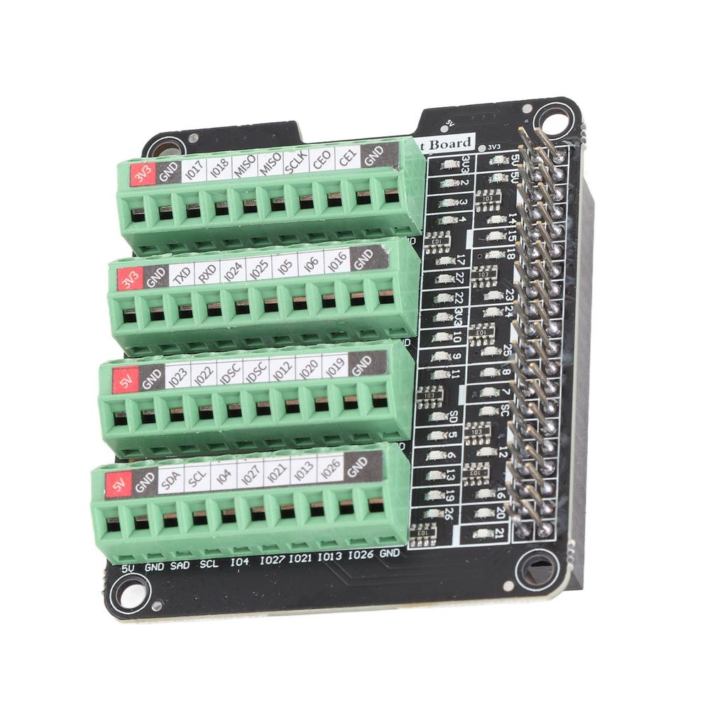 Klemmenblockplatine LED-Licht 3,3V 3A Klemmenblockmodul für RPi A+3A+B+2B 3B 3B+4B