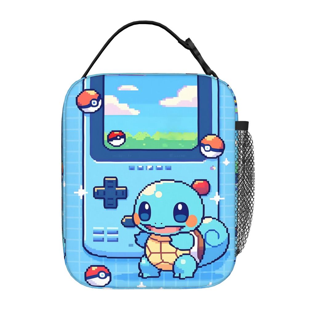 Funny Pokemon Theme Insulated Lunch Bag Ice Pack Rice Bag bolsa Student Bento Lunch Handbag Insulation