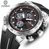 Fashion Big Dial  Men Watch LED Display Sports Waterproof  Men's Quartz Watch