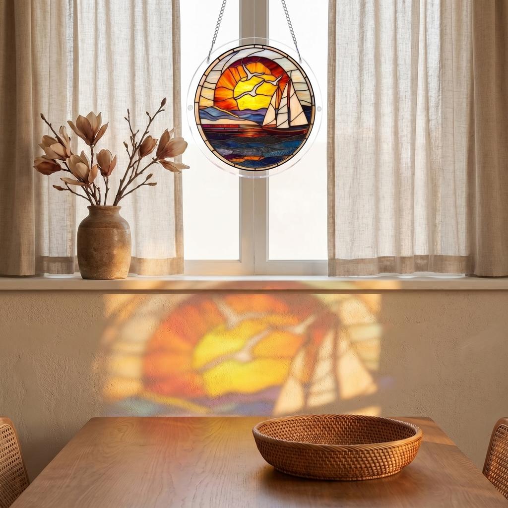 Acrylic Puzzle Toy Suncatcher Window Hanging