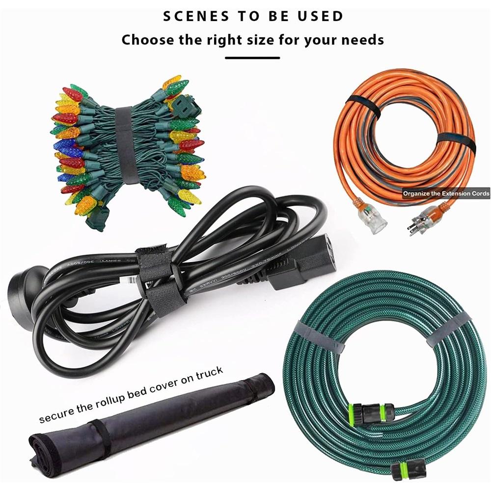 Pack Of 25 Reusable Nylon Cable Ties 15/20/30 Cm Lengths Black Universal Cable Ties For Cable Management, Cable Organiser