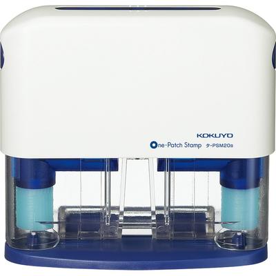 KOKUYO One-Patch Stamp 2-Hole Type T-PSM20B - Easy Paper Binding Tool
