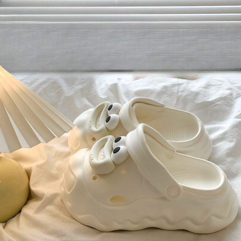 New  Women's Shoes Thick-soled Flip-flops Half Flip-flops