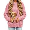 Women's Hoodie, Loose Fit Long Sleeve Color Hooded Sweatshirt