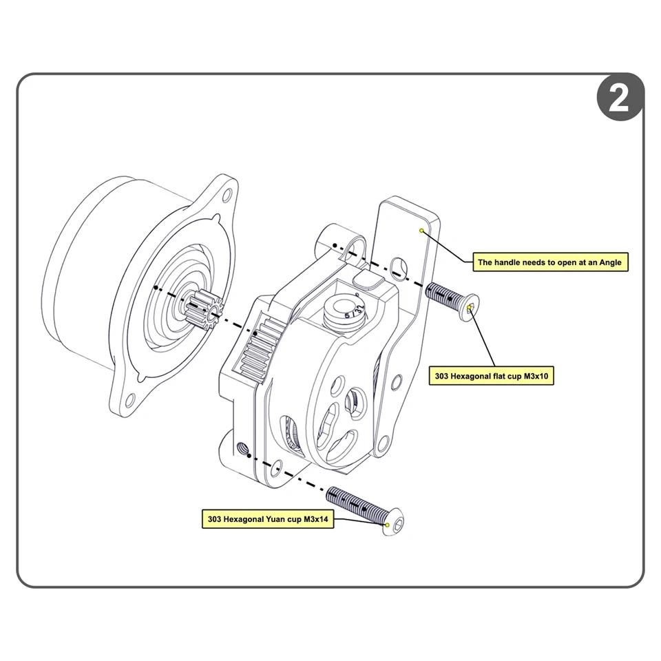 Neuer Upgrade-Extruder für Creality K1 K1C K1 Max Hummingbird Extruder mit Motor Extrusionsmechanismus-Kit für K1 3D-Druckerteile